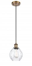 Innovations Lighting 516-1P-BB-G362 - Waverly - 1 Light - 6 inch - Brushed Brass - Cord hung - Mini Pendant