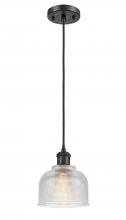 Innovations Lighting 516-1P-BK-G412 - Dayton - 1 Light - 6 inch - Matte Black - Cord hung - Mini Pendant