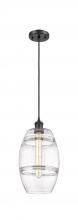 Innovations Lighting 516-1P-BK-G557-8CL - Vaz - 1 Light - 8 inch - Matte Black - Cord hung - Mini Pendant