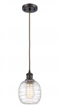 Innovations Lighting 516-1P-OB-G1013 - Belfast - 1 Light - 6 inch - Oil Rubbed Bronze - Cord hung - Mini Pendant