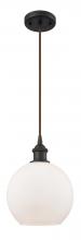 Innovations Lighting 516-1P-OB-G121-8 - Athens - 1 Light - 8 inch - Oil Rubbed Bronze - Cord hung - Mini Pendant