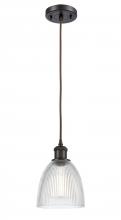Innovations Lighting 516-1P-OB-G382 - Castile - 1 Light - 6 inch - Oil Rubbed Bronze - Cord hung - Mini Pendant
