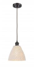 Innovations Lighting 516-1P-OB-NBD-75-NAT - Bristol Natural - 1 Light - 6 inch - Oil Rubbed Bronze - Cord hung - Mini Pendant