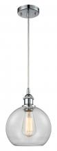 Innovations Lighting 516-1P-PC-G122-8 - Athens - 1 Light - 8 inch - Polished Chrome - Cord hung - Mini Pendant