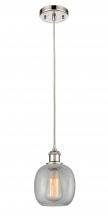 Innovations Lighting 516-1P-PN-G105 - Belfast - 1 Light - 6 inch - Polished Nickel - Cord hung - Mini Pendant