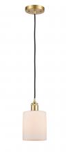 Innovations Lighting 516-1P-SG-G111 - Cobbleskill - 1 Light - 5 inch - Satin Gold - Cord hung - Mini Pendant