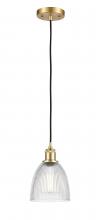 Innovations Lighting 516-1P-SG-G382 - Castile - 1 Light - 6 inch - Satin Gold - Cord hung - Mini Pendant