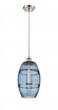 Innovations Lighting 516-1P-SN-G557-8BL - Vaz - 1 Light - 8 inch - Brushed Satin Nickel - Cord hung - Mini Pendant