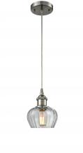 Innovations Lighting 516-1P-SN-G92 - Fenton - 1 Light - 7 inch - Brushed Satin Nickel - Cord hung - Mini Pendant