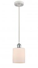 Innovations Lighting 516-1P-WPC-G111 - Cobbleskill - 1 Light - 5 inch - White Polished Chrome - Cord hung - Mini Pendant