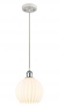 Innovations Lighting 516-1P-WPC-G1217-8WV - White Venetian - 1 Light - 8 inch - White Polished Chrome - Cord Hung - Mini Pendant