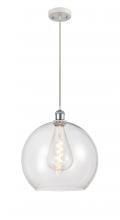 Innovations Lighting 516-1P-WPC-G122-14 - Athens - 1 Light - 14 inch - White Polished Chrome - Cord hung - Pendant