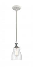 Innovations Lighting 516-1P-WPC-G394 - Ellery - 1 Light - 5 inch - White Polished Chrome - Cord hung - Mini Pendant