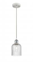 Innovations Lighting 516-1P-WPC-G559-5SDY - Bridal Veil - 1 Light - 5 inch - White Polished Chrome - Cord hung - Mini Pendant