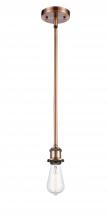 Innovations Lighting 516-1S-AC - Bare Bulb - 1 Light - 5 inch - Antique Copper - Mini Pendant