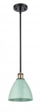 Innovations Lighting 516-1S-BAB-MBD-75-SF - Plymouth - 1 Light - 8 inch - Black Antique Brass - Pendant