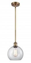 Innovations Lighting 516-1S-BB-G122-8 - Athens - 1 Light - 8 inch - Brushed Brass - Mini Pendant