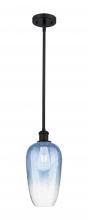 Innovations Lighting 516-1S-BK-G484-7SB - Brookhaven Flute - 1 Light - 7 inch - Matte Black - Stem hung - Mini Pendant