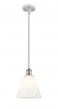 Innovations Lighting 516-1S-WPC-GBC-81 - Berkshire - 1 Light - 8 inch - White Polished Chrome - Mini Pendant