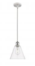 Innovations Lighting 516-1S-WPC-GBC-82 - Berkshire - 1 Light - 8 inch - White Polished Chrome - Mini Pendant