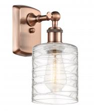 Innovations Lighting 516-1W-AC-G1113 - Cobbleskill - 1 Light - 5 inch - Antique Copper - Sconce