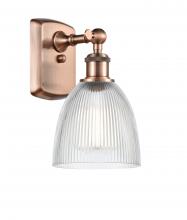 Innovations Lighting 516-1W-AC-G382 - Castile - 1 Light - 6 inch - Antique Copper - Sconce