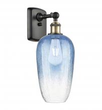 Innovations Lighting 516-1W-BAB-G484-7SB - Brookhaven Flute - 1 Light - 7 inch - Black Antique Brass - Sconce