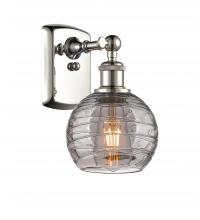 Innovations Lighting 516-1W-PN-G1213-6SM - Athens Deco Swirl - 1 Light - 6 inch - Polished Nickel - Sconce