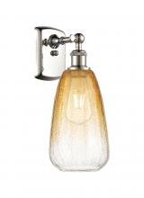 Innovations Lighting 516-1W-PN-G480-6AM - Brookhaven Almond - 1 Light - 6 inch - Polished Nickel - Sconce