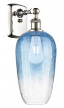 Innovations Lighting 516-1W-PN-G484-7SB - Brookhaven Flute - 1 Light - 7 inch - Polished Nickel - Sconce