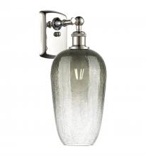 Innovations Lighting 516-1W-PN-G484-7SL - Brookhaven Flute - 1 Light - 7 inch - Polished Nickel - Sconce