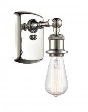 Innovations Lighting 516-1W-PN - Bare Bulb - 1 Light - 5 inch - Polished Nickel - Sconce