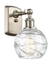 Innovations Lighting 516-1W-SN-G1213-6CL - Athens Deco Swirl - 1 Light - 6 inch - Brushed Satin Nickel - Sconce