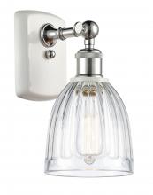Innovations Lighting 516-1W-WPC-G442 - Brookfield - 1 Light - 6 inch - White Polished Chrome - Sconce