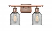 Innovations Lighting 516-2W-AC-G257 - Caledonia - 2 Light - 15 inch - Antique Copper - Bath Vanity Light