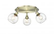 Innovations Lighting 516-3C-AB-G122-6 - Athens - 3 Light - 18 inch - Antique Brass - Flush Mount