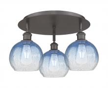 Innovations Lighting 516-3C-OB-G483-8SB - Brookhaven Globe - 3 Light - 20 inch - Oil Rubbed Bronze - Semi-Flush Mount