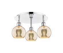 Innovations Lighting 516-3C-PC-G128-6 - Athens - 3 Light - 18 inch - Polished Chrome - Semi-Flush Mount