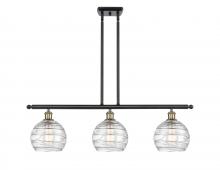Innovations Lighting 516-3I-BAB-G1213-8 - Athens Deco Swirl - 3 Light - 36 inch - Black Antique Brass - Cord hung - Island Light