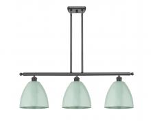 Innovations Lighting 516-3I-BK-MBD-9-SF - Plymouth - 3 Light - 36 inch - Matte Black - Cord hung - Island Light