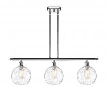 Innovations Lighting 516-3I-PC-G1215-8 - Athens Water Glass - 3 Light - 36 inch - Polished Chrome - Cord hung - Island Light