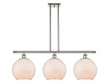 Innovations Lighting 516-3I-PN-G121-10CSN - Farmhouse Chicken Wire - 3 Light - 37 inch - Polished Nickel - Stem hung - Island Light