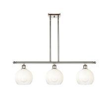 Innovations Lighting 516-3I-PN-G483-8OP - Brookhaven Globe - 3 Light - 36 inch - Polished Nickel - Stem Hung - Island Light