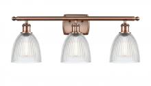 Innovations Lighting 516-3W-AC-G382 - Castile - 3 Light - 26 inch - Antique Copper - Bath Vanity Light