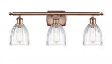 Innovations Lighting 516-3W-AC-G442 - Brookfield - 3 Light - 26 inch - Antique Copper - Bath Vanity Light