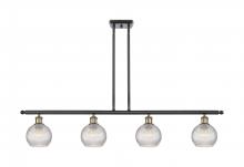 Innovations Lighting 516-4I-BAB-G122C-6CL - Athens - 4 Light - 48 inch - Black Antique Brass - Cord hung - Island Light