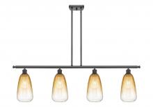 Innovations Lighting 516-4I-OB-G480-6AM - Brookhaven Almond - 4 Light - 48 inch - Oil Rubbed Bronze - Stem Hung - Island Light