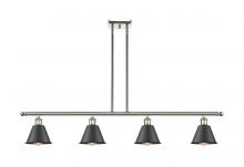 Innovations Lighting 516-4I-PN-M8-BK - Smithfield - 4 Light - 48 inch - Polished Nickel - Stem hung - Island Light