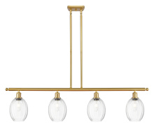 Innovations Lighting 516-4I-SG-G459-6CL - Preston Bulb - 4 Light - 48 inch - Satin Gold - Stem Hung - Island Light