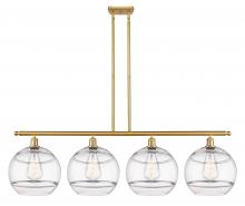 Innovations Lighting 516-4I-SG-G556-12CL - Rochester - 4 Light - 50 inch - Satin Gold - Stem hung - Island Light